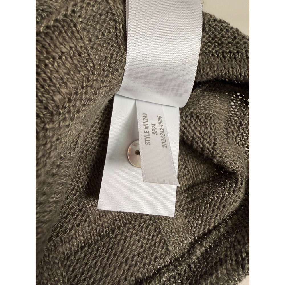 Madewell Olive Green Basketweave Knit Button Front Sweater Vest NN249 Womens XS - Picture 5 of 9